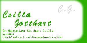 csilla gotthart business card